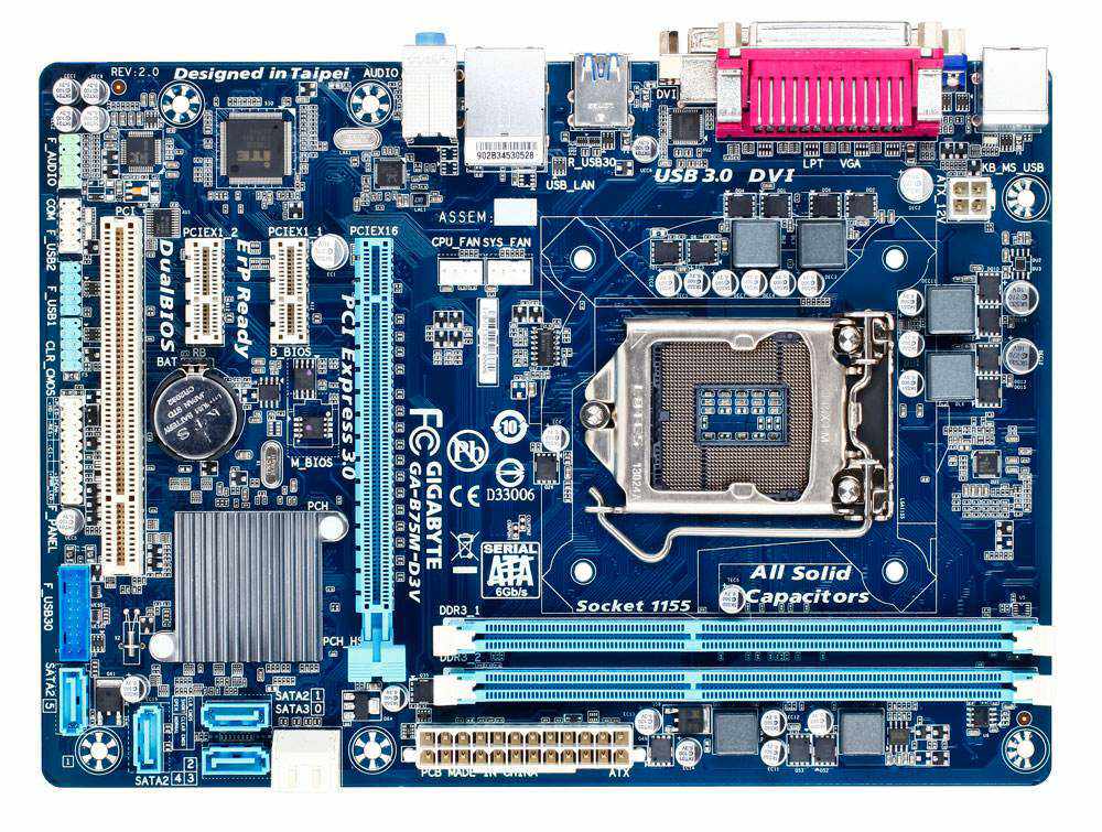 Gigabyte Gigabyte B75M-D3V motherboard supports Zhiqiang e3-1245v2 gigabit network card with pci slot