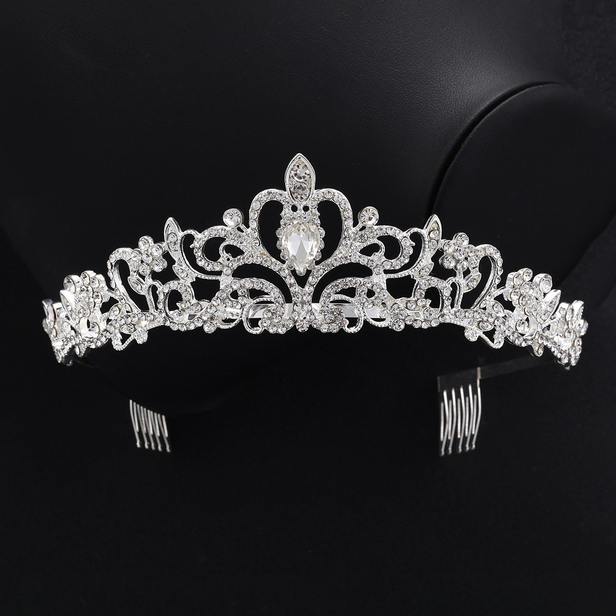 Korean style new headband comb bridal hair accessory wedding wedding jewelry crown rhinestone queen crown
