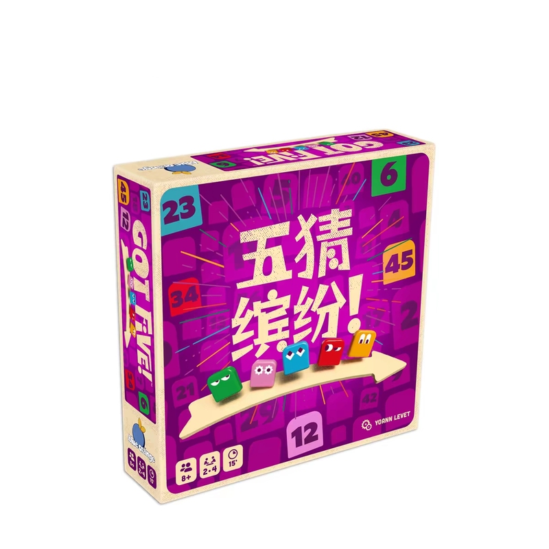 【Elephant Board Game】Five Guesses Colorful Parent-Child Interactive Strategy Board Game Casual Party Chinese Version
