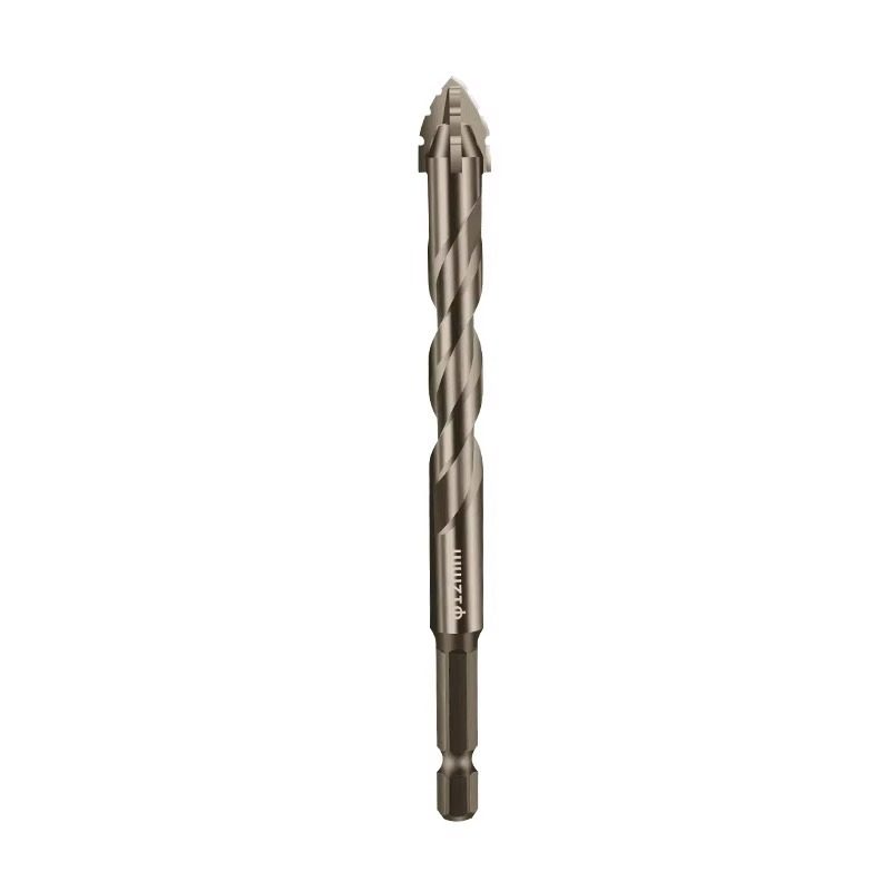 New Upgraded Four-Blade Serrated Eccentric Drill Bit for Dry Drilling of All Tiles, Ceramics, Glass, Marble, Concrete, and Stainless Steel