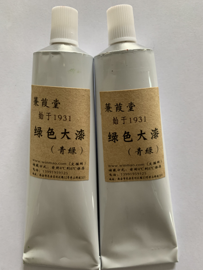 Wen cat net Jian Jiantang Green Push light paint Big paint Green Raw paint Paint Paint Lacquer Art Lacquer Light green Medium green Dark green paint