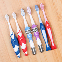 Childrens toothbrush 6-10-12 years old soft hair children boys and girls change teeth Baby 6 years old Set 6 sets