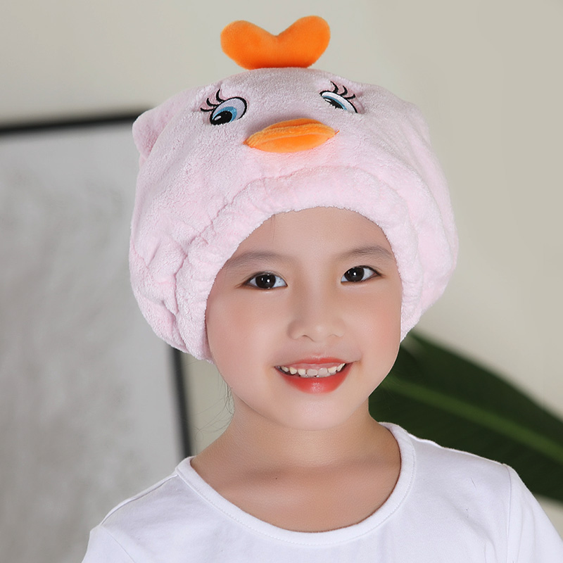 Dry hair hat female cute Korean children absorb water quick-drying super thick cartoon shower cap dry hair towel girl's head scarf