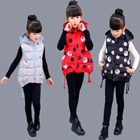 Cô gái dày xuống áo vest cotton ấm áp trong mùa thu lớn và mùa đông mới mặc vest vest phiên bản Hàn Quốc áo gile len cho bé sơ sinh