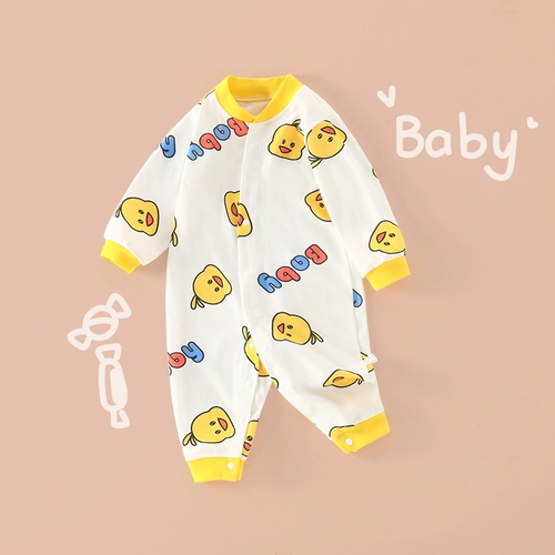 Детский комбинезон, термобелье, лонгслив, боди для новорожденных, хлопковое нижнее белье, комплект, осенний