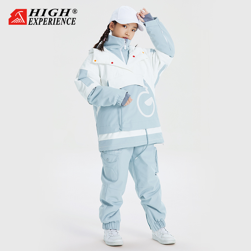 Up to 23 new children ski suit girl waterproof and warm thickened baby snowsuit boy snow-home gear-Taobao