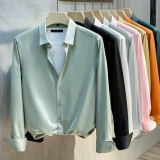 Демисезонная рубашка, утепленное термобелье, в корейском стиле