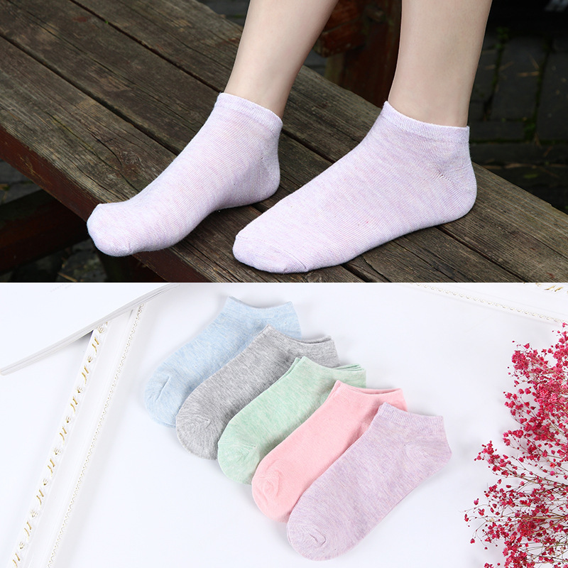 . Socks mens và womens chung hỗn hợp vài bộ trang phục mùa xuân và mùa hè bộ vớ bông vô hình giúp đỡ thấp xu hướng sóng cạn vớ