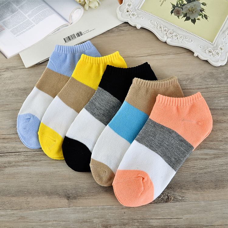 . Socks mens và womens chung hỗn hợp vài bộ trang phục mùa xuân và mùa hè bộ vớ bông vô hình giúp đỡ thấp xu hướng sóng cạn vớ