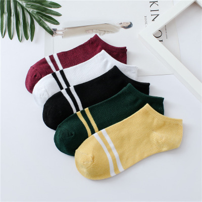 . Socks mens và womens chung hỗn hợp vài bộ trang phục mùa xuân và mùa hè bộ vớ bông vô hình giúp đỡ thấp xu hướng sóng cạn vớ