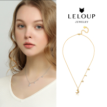 LE LOUP moon asymmetric necklace choker personality Canadian designer brand hot sale