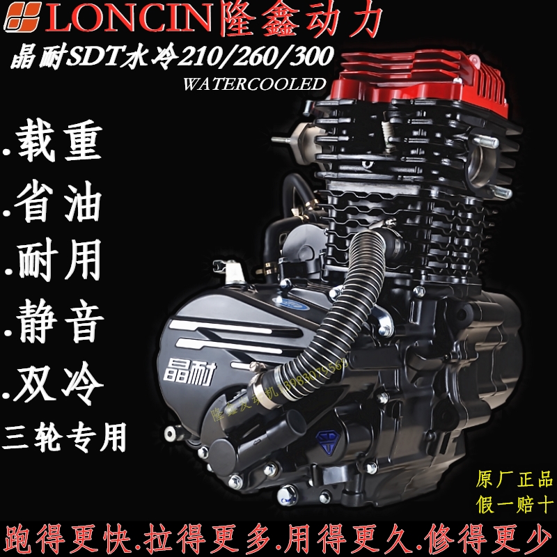 Loncin Thunder Crystal Resistant Xuanjian Water-cooled 175 200 250 300 Three-wheeled Motorcycle Engine Assembly