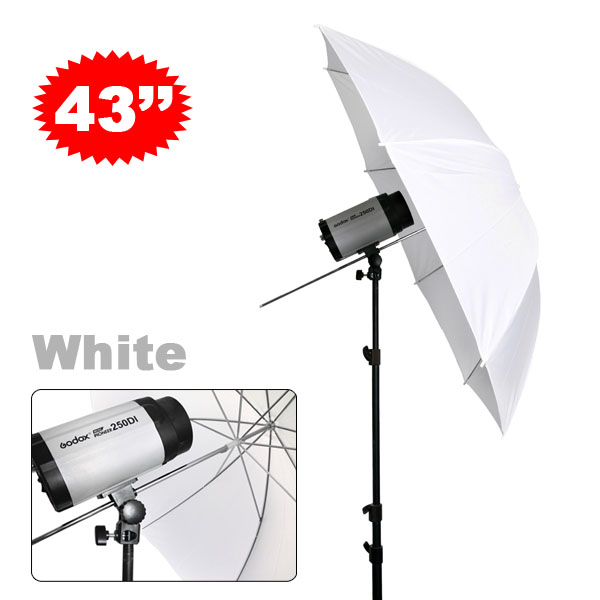 High-quality professional large white transparent soft light umbrella 43 inch soft light umbrella photography umbrella