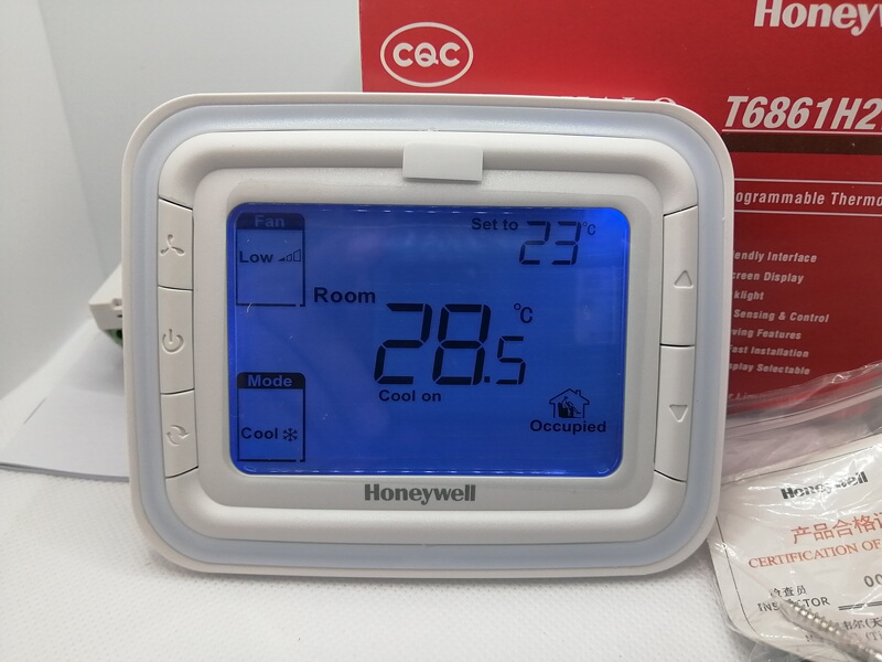 Honeywell Thermostat T6861H2Wb Fan Coil Room Temperature Controller Panel