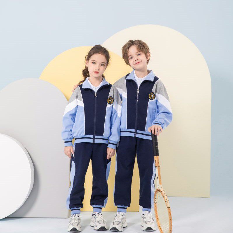 Kindergarten uniform spring and autumn clothing British wind college wind school uniform suit elementary and middle school students sports meeting class uniform teacher clothing