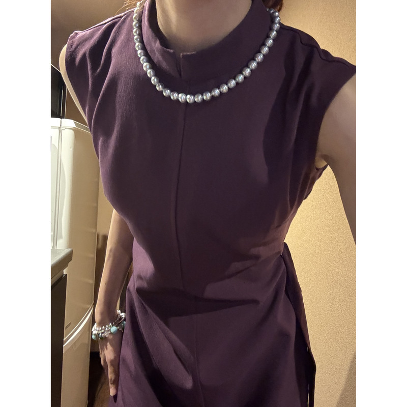 Restocking Limponline｜Spring and Autumn Magical Girl Xiao Zi Mid-Seam Design Sleeveless High-Neck Cheongsam