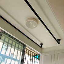 Cold clothes guard balcony clothes drying rod permanent fixed rod indoor floating window simple hanging cool clothes rod top clothes drying rod