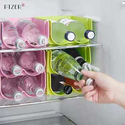 Household kitchen refrigerator, beer and beverage storage box, grid rack, separation, Cola shelf, artifact, fresh-keeping box, inside rack