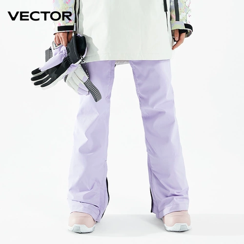 VECTOR Лыжные удерживающие тепло штаны, водонепроницаемый белый ветрозащитный лыжный костюм