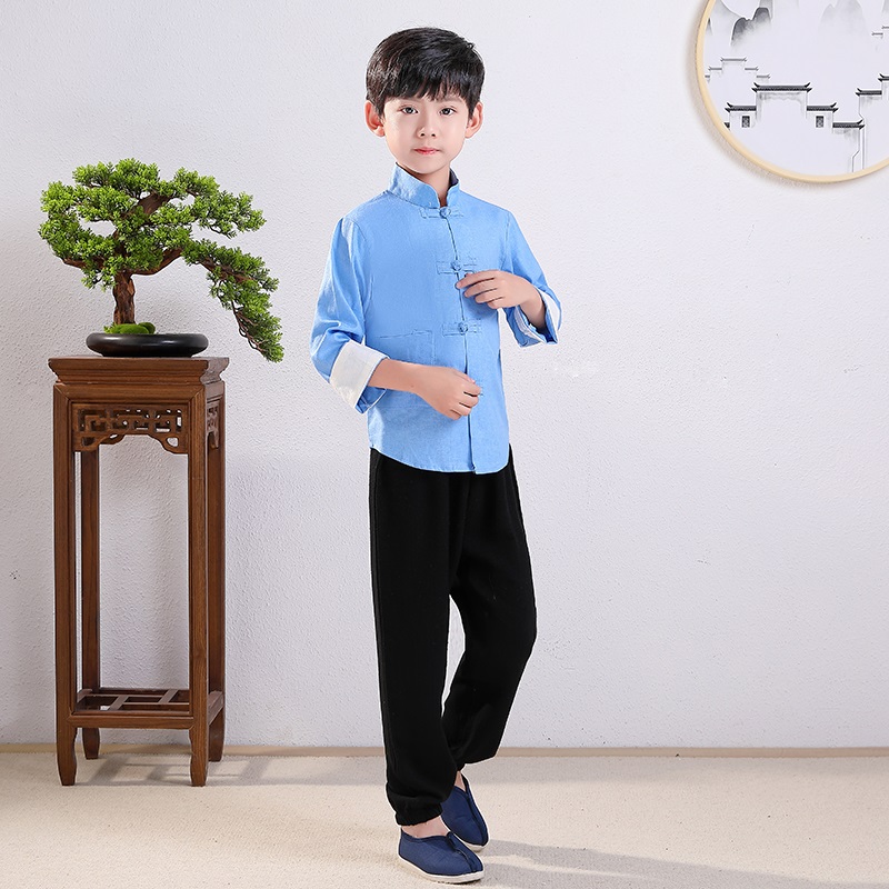 Children's Republic of China Fashion Boys School of Children's Fashion National School of Children's Fashion National School Class The Han Costume Costumes Ancient Clothes Show Up For Spring And Autumn Clothes