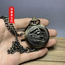 Antique hollowed-out necklace table Antiquity antique table old fashioned Shanghai locomotive automatique machinery Waimeter male and female clamshell