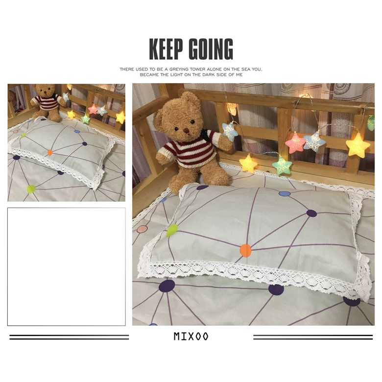 Cũ vải thô sinh viên gối khăn 50 * 80 cotton trẻ em mẫu giáo gối khăn 30 * 50 bé nước bọt khăn một nạp