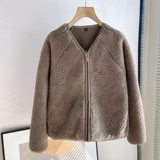 Демисезонная мягкая бархатная куртка, удерживающий тепло бархатный лонгслив, V-образный вырез