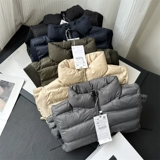 Ретро легкий и тонкий зимний пуховик с пухом, короткая куртка, Испания