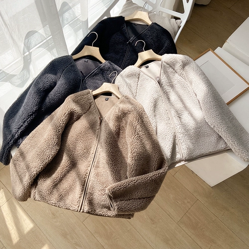 Демисезонная мягкая бархатная куртка, удерживающий тепло бархатный лонгслив, V-образный вырез