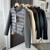 Ретро легкий и тонкий зимний пуховик с пухом, короткая куртка, Испания