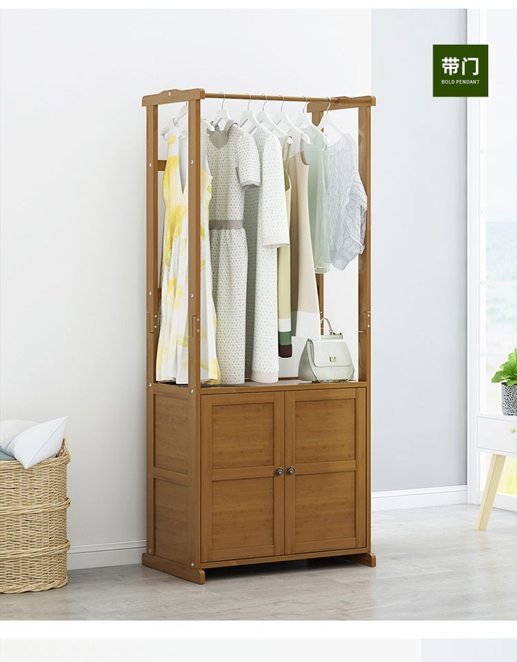 Phòng ngủ sàn áo giá treo quần áo đơn giản tre gỗ ngăn kéo đa chức năng lưu trữ đơn giản lưu trữ giá - Kệ kệ trang trí đẹp