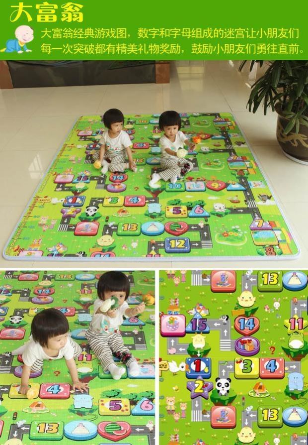 Mùa hè dày trẻ em thảm thảm bò phim hoạt hình dễ thương phòng ngủ đầy đủ phòng khách bọt sàn mat nhà lớn - Thảm thảm trải sàn cao cấp