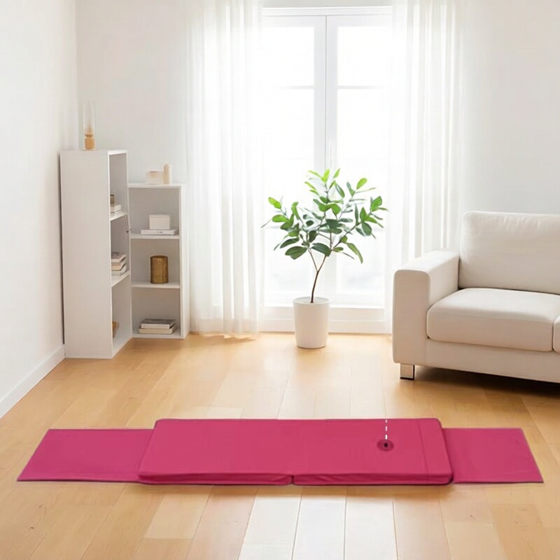 Tibetan Intelligent Automatic Counter Mat, Large White Cow Cart Mat for Home Use, Non-Slip Exercise Mat, Thickened Meditation Cushion
