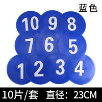 10 синих дисков цифровых знаков (номера 1-10) + сетчатый ремень хранения