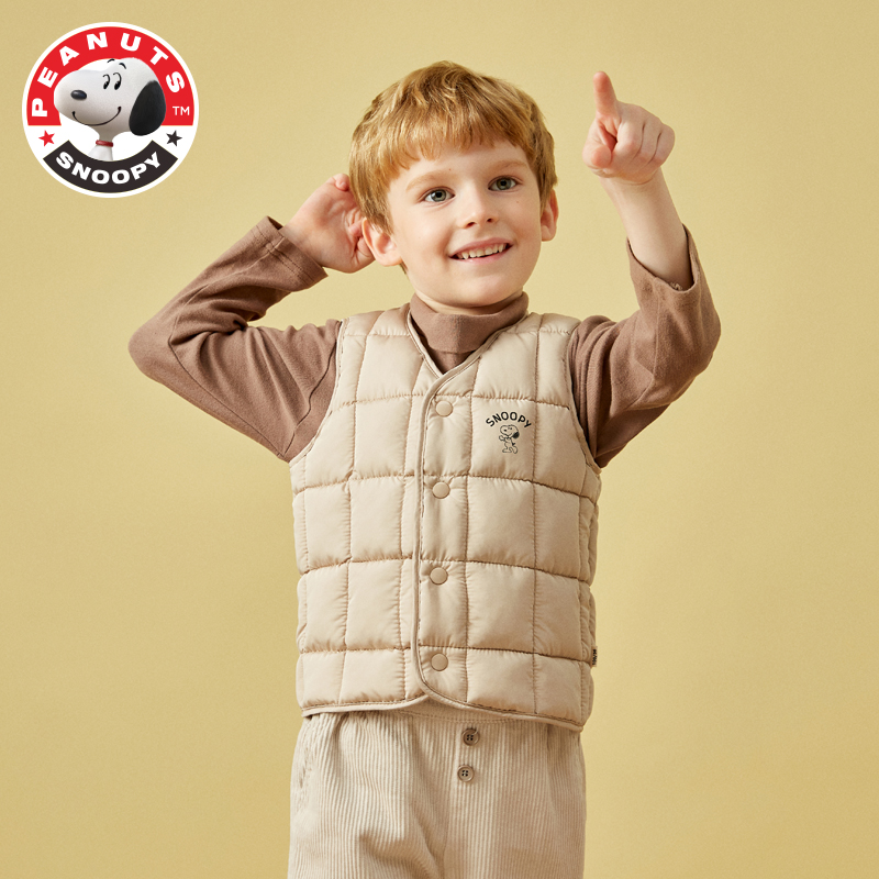 SNOOPY 史努比 20年秋季款 儿童棉马甲背心 天猫优惠券折后¥29.9包邮(¥49.9-20)90~130码多色可选