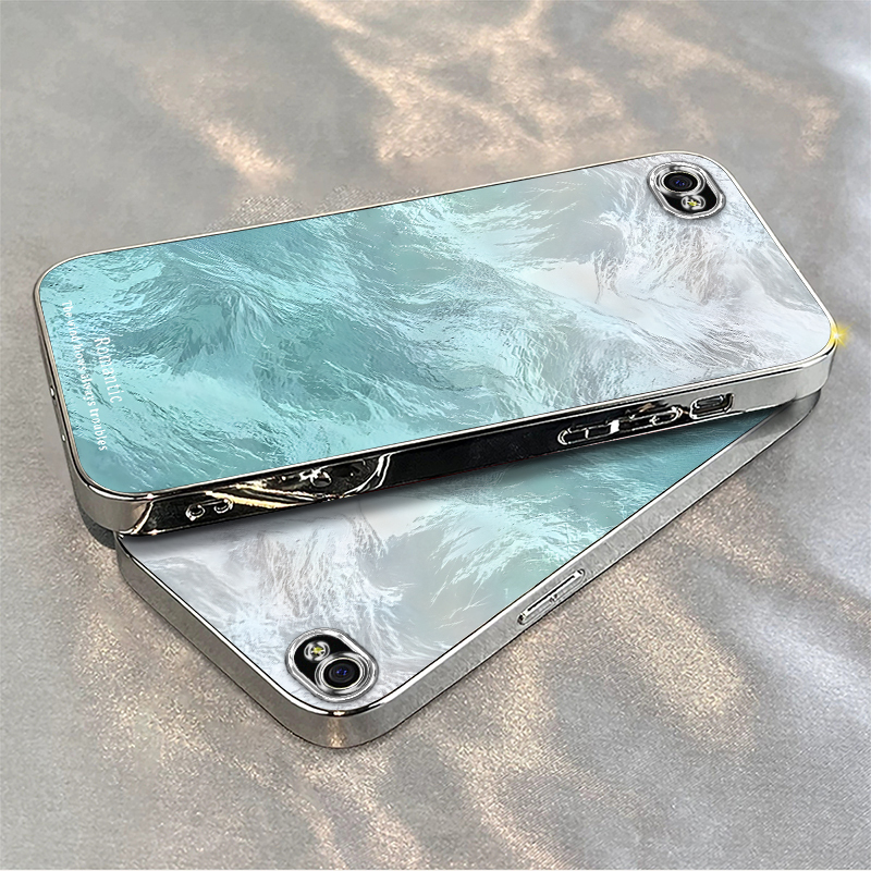 Gradient Glacier Pattern Suitable for Apple 4 Mobile Phone Case Iphone4S Protective Cover A1431 Electroplated Silicone A1332 New Ip Four I4S Shell Ipone4 Soft Shell All-Inclusive Anti-Fall Men and Women Small Fresh Gradient Glacier Pattern Suitable for Apple 4 Mobile Phone Case Iphone4S Protective Cover A1431 Electroplated Silicone A1332 New Ip Four I4S Shell Ipone4 Soft Shell All-Inclusive Anti-Fall Men and Women Small Fresh