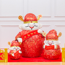 Chinese New Years New Years New Years Day decoration Scene arrangement Grand chaetheon New Years New Years shopping mall Hotel Opening for New Year Costume for the Financial and Gods