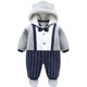 Baby one-piece hugging clothes autumn and winter clothes with cotton warm cotton clothes baby one-year-old dress men's thickened outwear suit