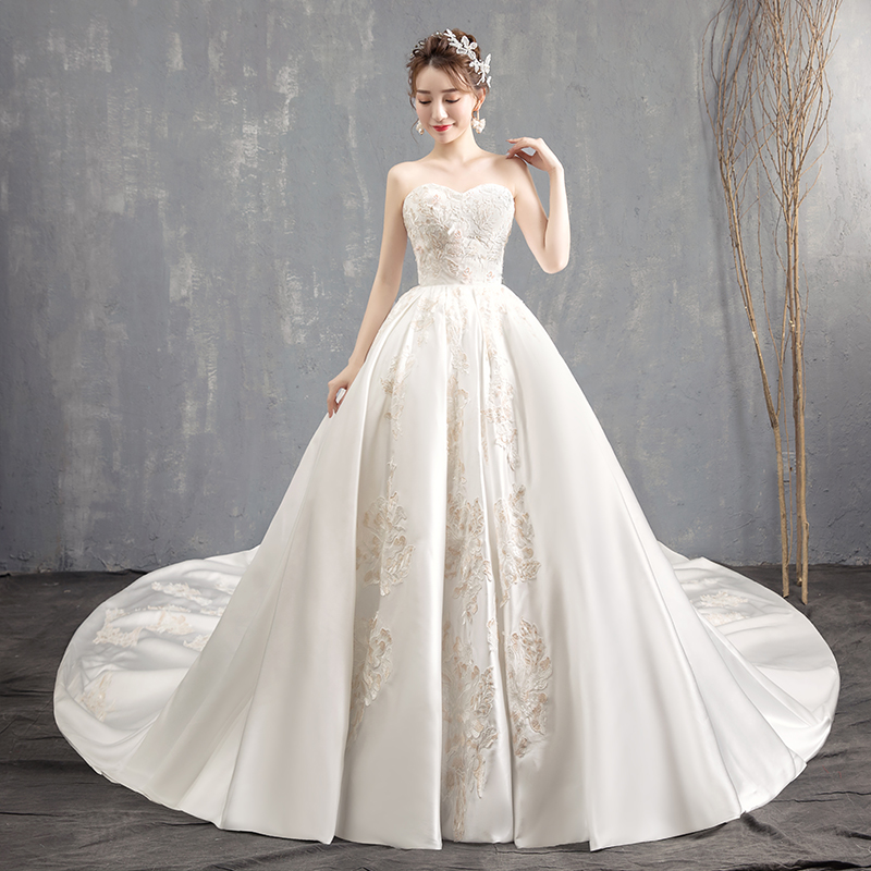 Usd 233 86 Wedding Dress 2019 New Retro Skinny Bride Wedding