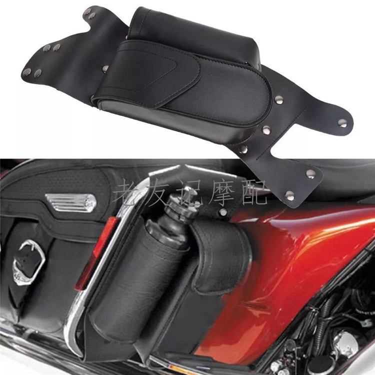 Harley big glide bumper carrier bag Road King 93-18 station wagon side box guard lever kettle storage bag