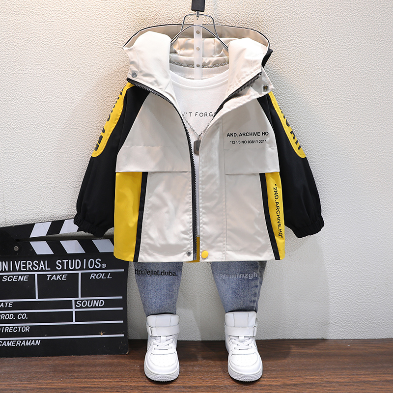 Boy's jacket Spring Festival 2022 New CUHK Tong Children Spring and Autumn Han Edition Boy Yanpie Assault Clot Blouse
