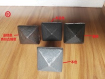 Antique cast iron pure copper nail square nail bubble nail pushpin Door furniture decoration nail Black iron color square nail rivet