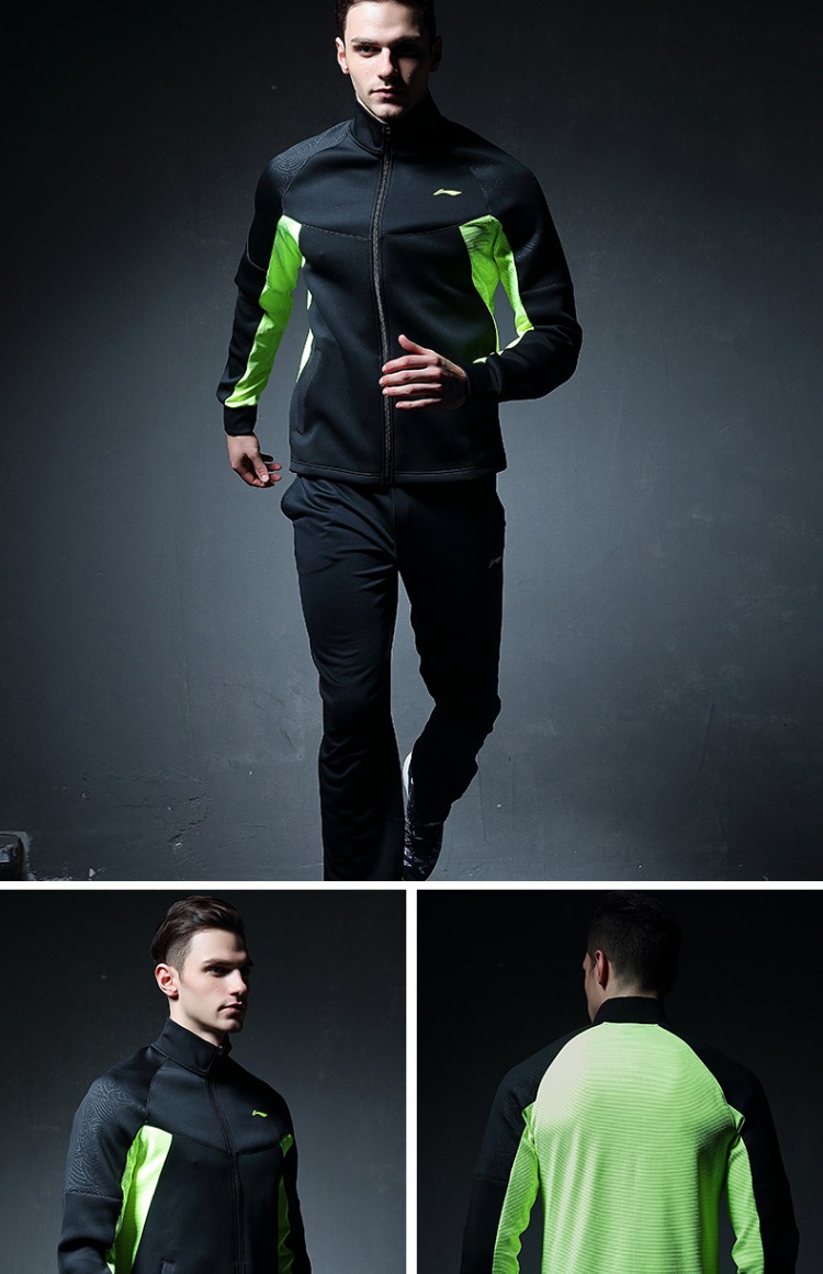 Áo khoác thể thao Li Ning áo khoác nam và nữ mẫu đôi áo thể thao cardigan cổ áo thể thao tay áo dài chạy đào tạo áo khoác thể thao nam nike