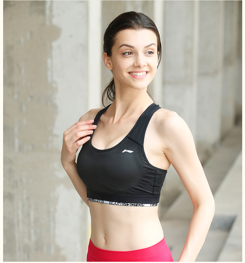 Li Ning Thể Thao Đồ Lót của Phụ Nữ Vest Chống Sốc Chạy Thu Thập Phong Cách Yoga Thể Dục Áo Ngực Sinh Viên Áo Ngực Thể Thao ao lot the thao