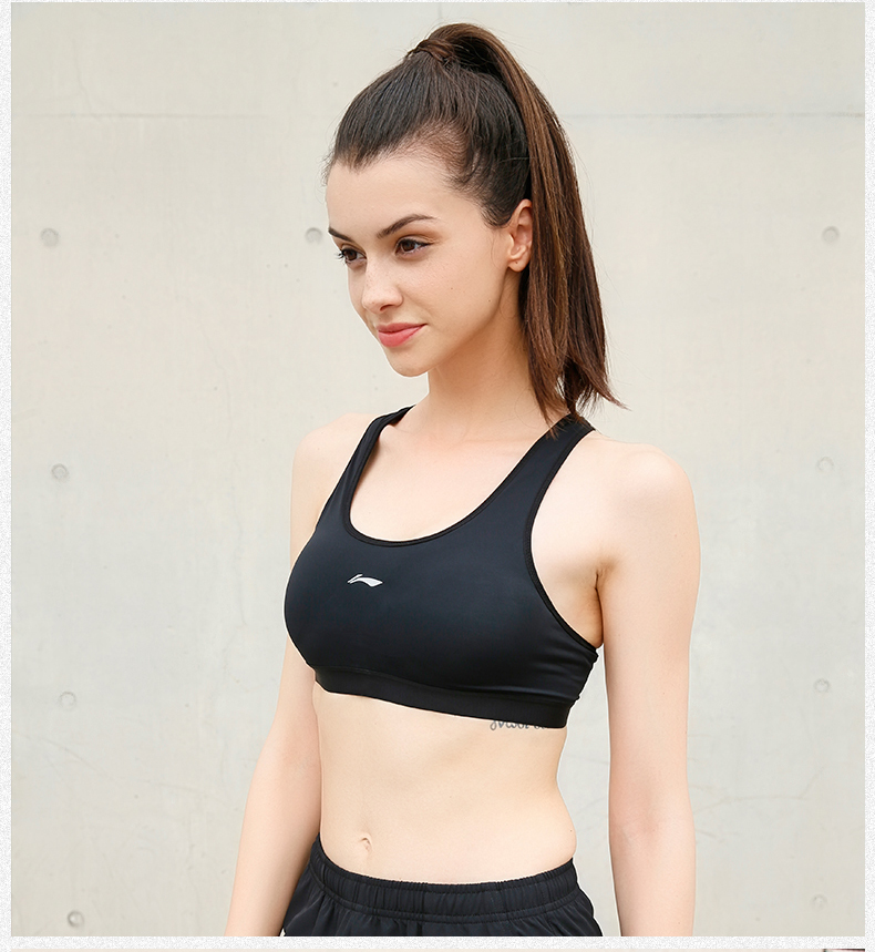 Li Ning Thể Thao Đồ Lót của Phụ Nữ Vest Chống Sốc Chạy Thu Thập Phong Cách Yoga Thể Dục Áo Ngực Sinh Viên Áo Ngực Thể Thao ao lot the thao