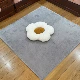 Большой размер 60*60*1,5 см [упаковка из 6 шт.], серый, с полосками по краям в комплекте.