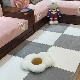 Большой размер 60*60*1,5 см [упаковка 6 шт.] серо-белого цвета, в комплект входят полоски по краям.
