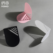 Nagu desktop Wrought iron book stand Art book stand by creative book stopper Bookshelf Student storage bookshelf