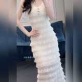 Приталенный корсет, летнее платье без рукавов, французский стиль