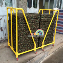  Custom-made outdoor storage car storage rack Kindergarten childrens storage rack floor mat finishing rack Plastic gymnastics mat rack